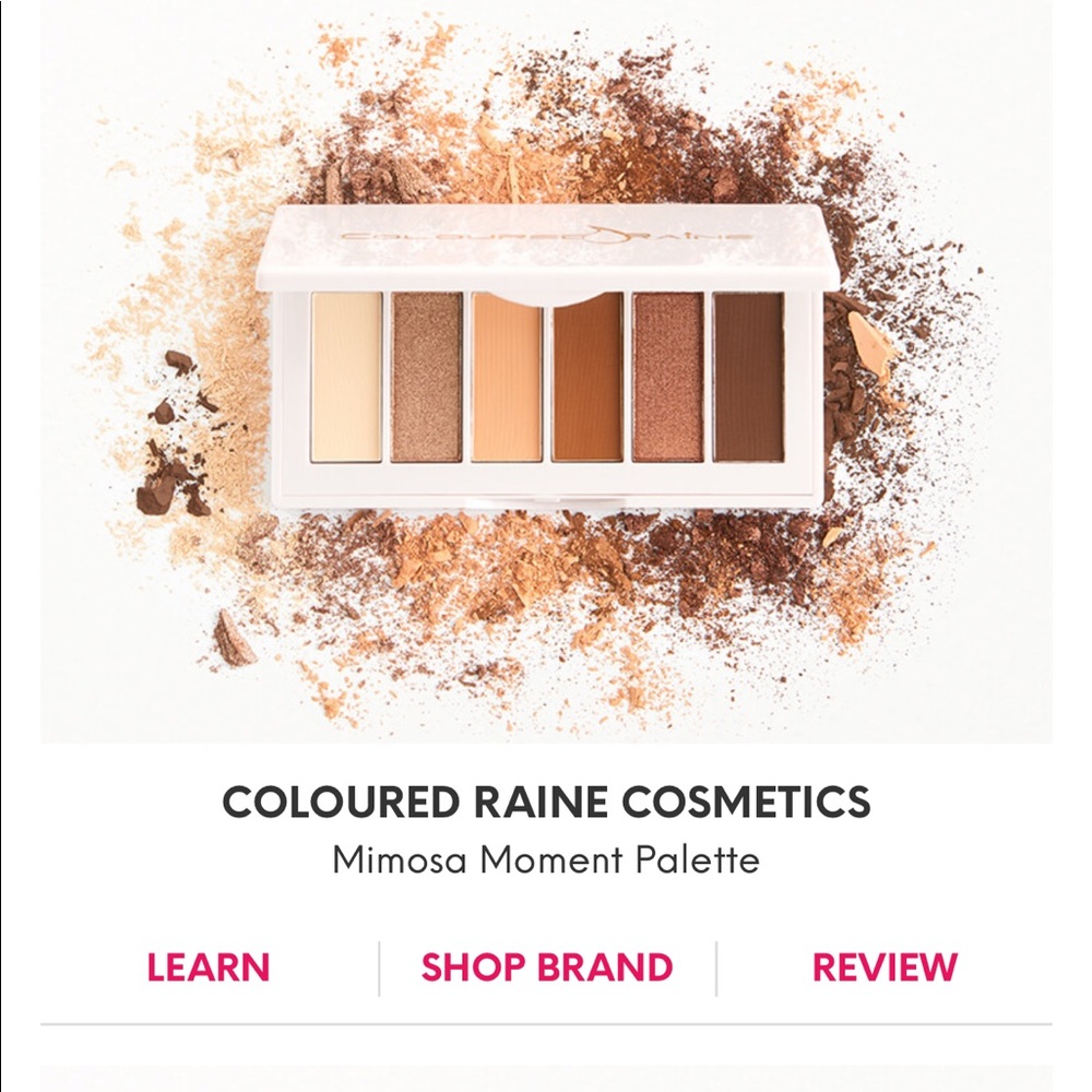 Mimosa Coloured Rain Eyeshadow Palette